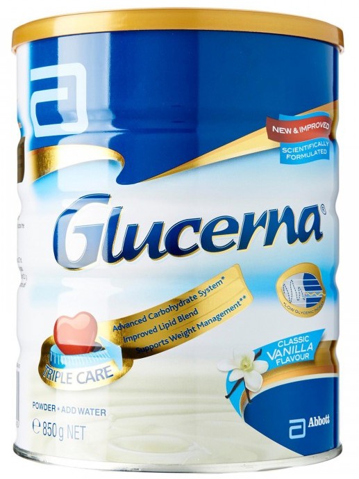 06 hộp Glucerna ÚC x 850 Gr -bệnh tiểu đường-Vanilla for the Dietary management of Diabetes